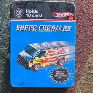 Hot Wheels Super Chromes Tin Box